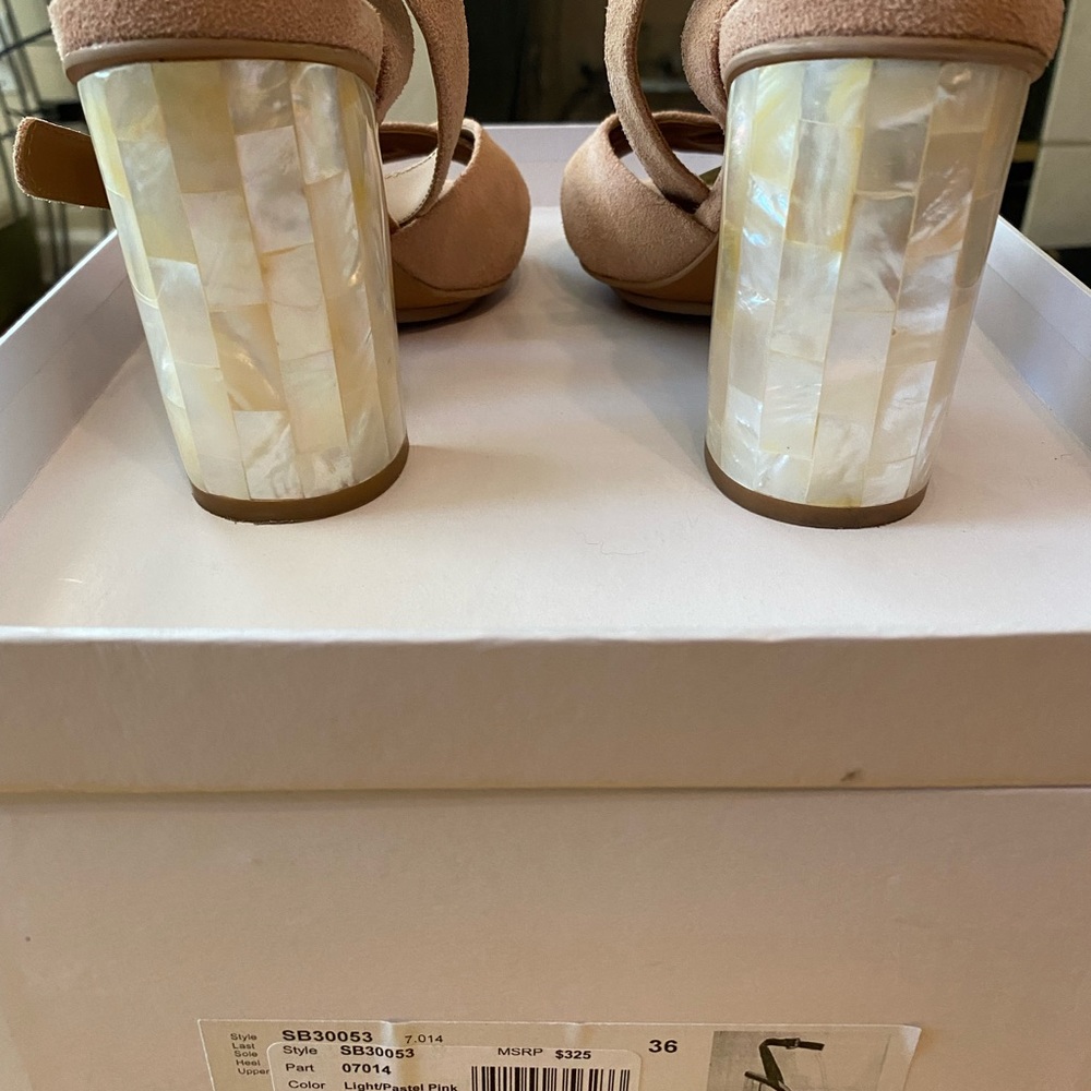 See by Chloe Isida Mother of Pearl Block Heel